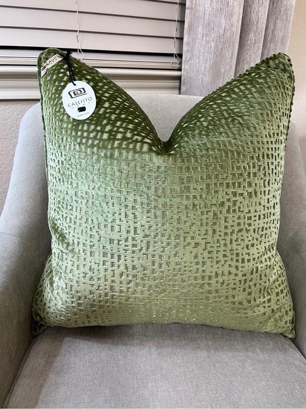 1-CALLISTO HOME CUT VELVET LUXURY DECORATIVE PILLOW (T03239F14)